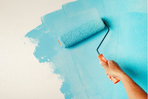 How many litres of paint are used per square metre?